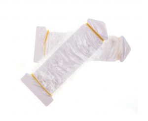MDDI disposable Drill Sleeve Elasticised Clear on Card in a pack of two